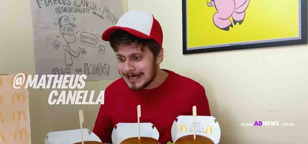Reage nas picanhas: campanha do Méqui mostra reação dos influenciadores Matheus Canella e Paloma Souza