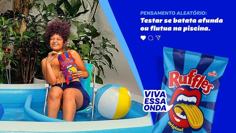 Ruffles celebra os “pensamentos aleatórios” em nova fase da campanha Viva Essa Onda