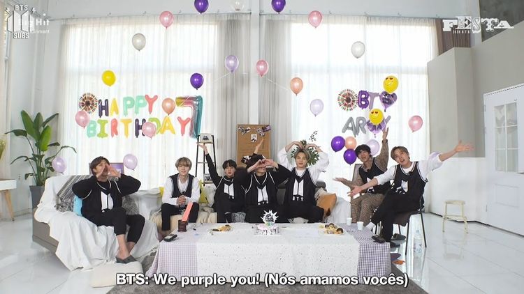 Emojis especiais no Twitter para aniversário de 7 anos do BTS