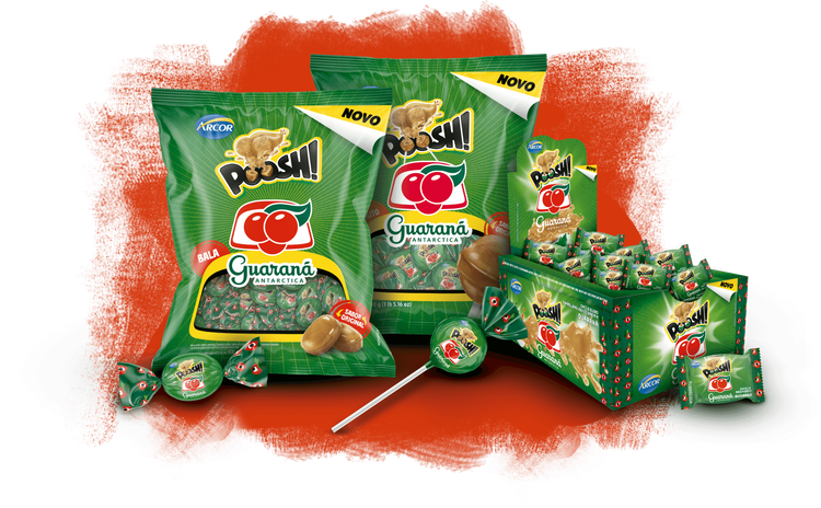 Arcor lança chiclete, bala e pirulito sabor Guaraná Antarctica