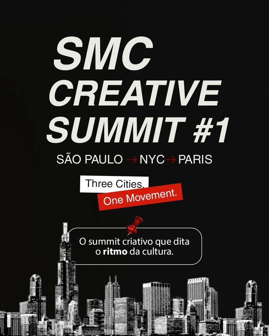 SMC Creative House Lança "Three Cities. One Movement" , Novo Summit Global para Discutir Futuro do Marketing Digital