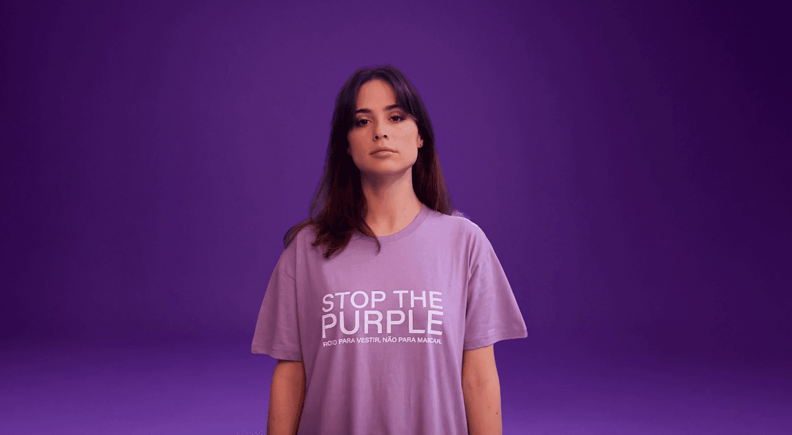 ‘Roxo é para vestir’: campanha destaca a gravidade da violência doméstica