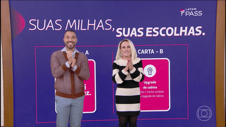 Gil e Ana Maria apresentam novo LATAM Pass no ‘Mais Você’