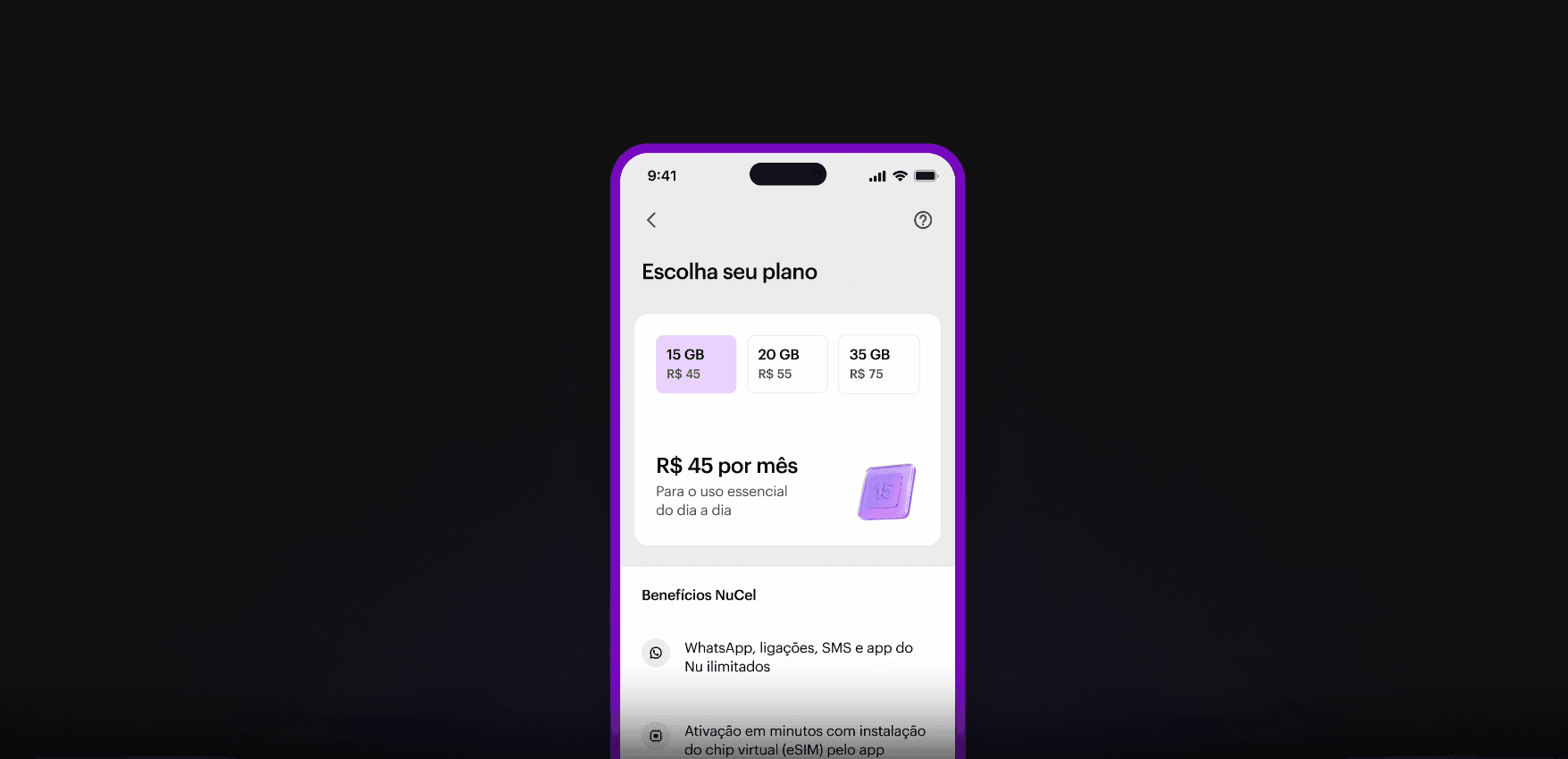 Nubank anuncia NuCel, novo serviço de telefonia móvel