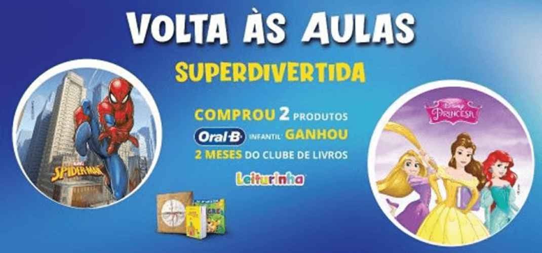 Oral-B lança promoção em parceria com clube de livros infantis