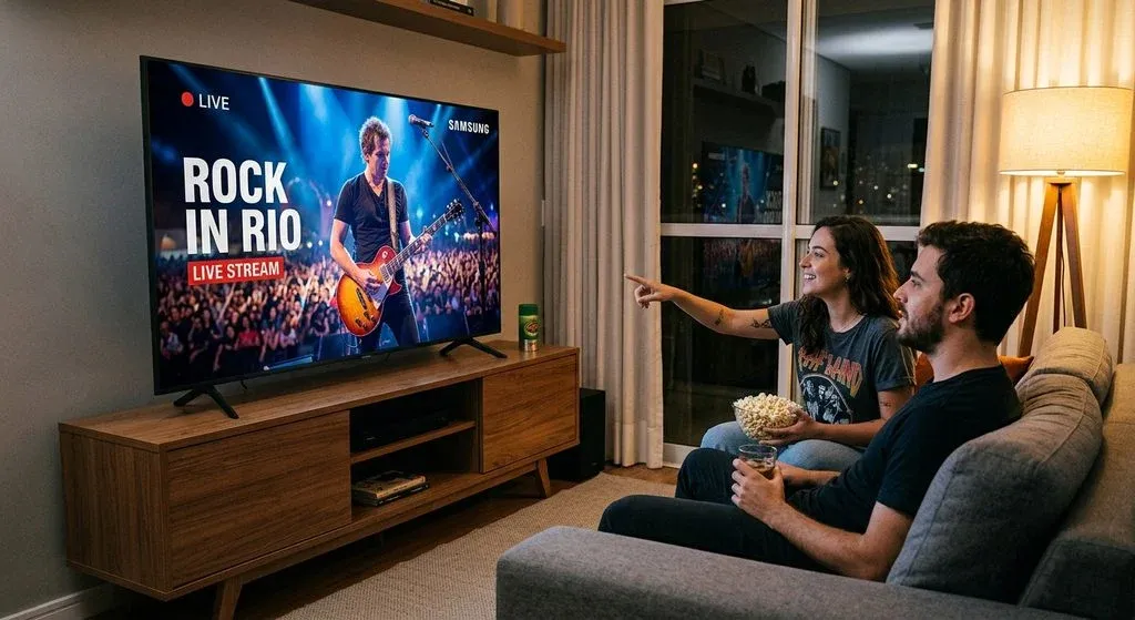 Festivais de música impulsionam audiência na TV conectada, aponta Samsung Ads