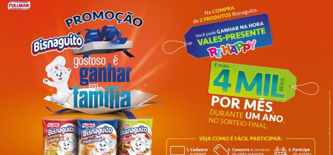 Pullman e Plusvita lançam promoção de Bisnaguito “Gostoso é ganhar em família”