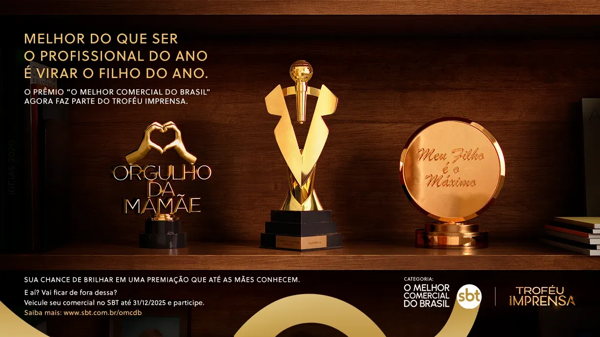 SBT integra “O Melhor Comercial do Brasil” ao Troféu Imprensa