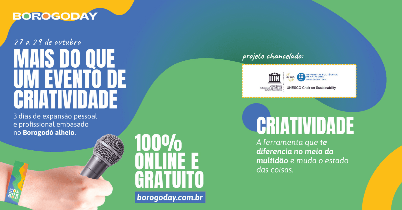 Borogoday: Evento de criatividade será gratuito e online