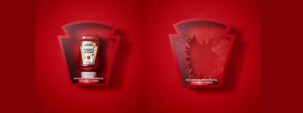 Heinz brinca com “Ketchup de emergência” em pizzarias