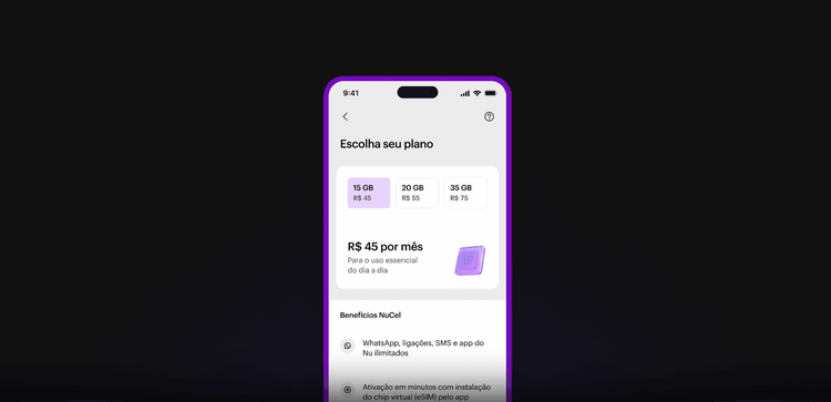 Nubank anuncia NuCel, novo serviço de telefonia móvel