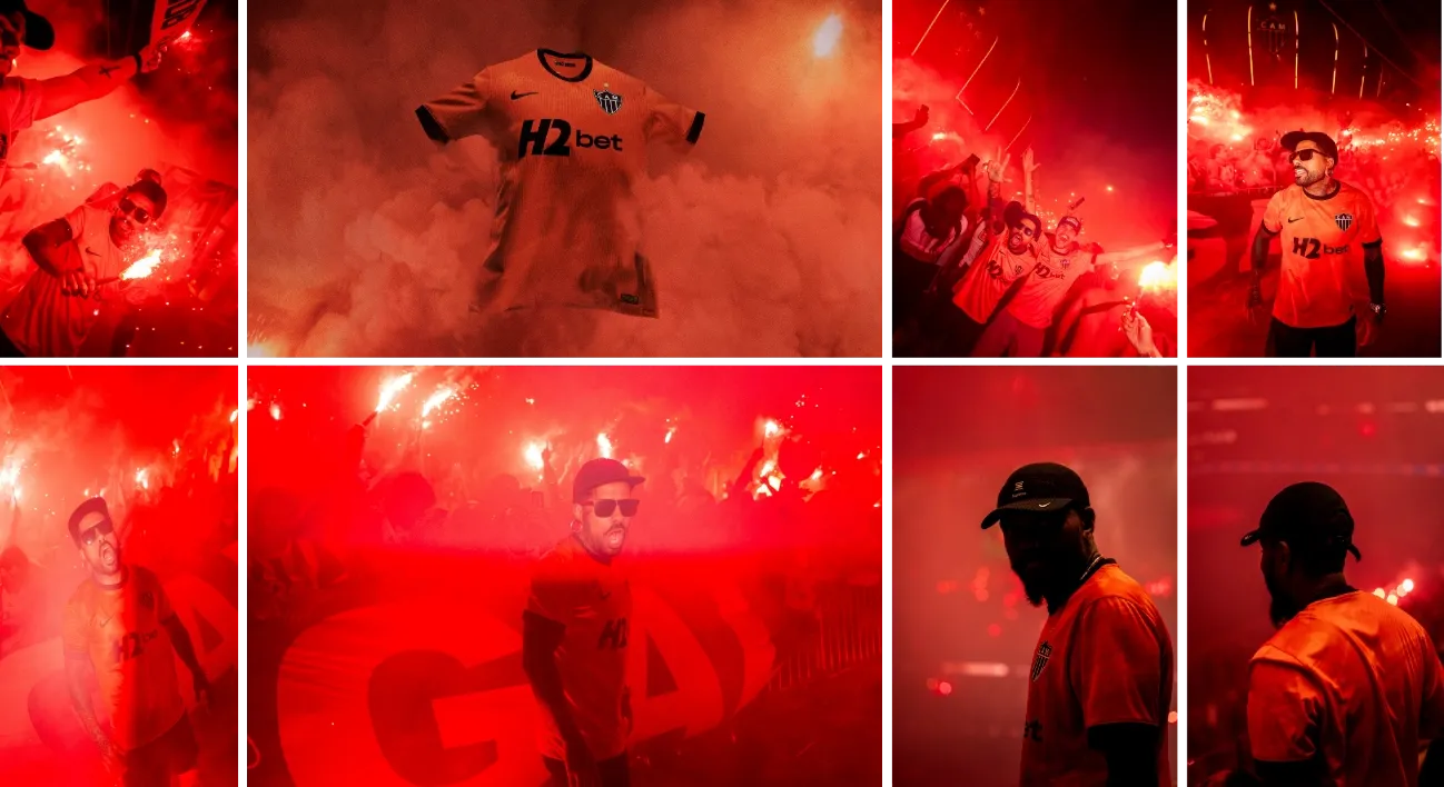 Nike e Atlético Mineiro lançam terceiro uniforme inspirado na tradição da "Rua de Fogo"