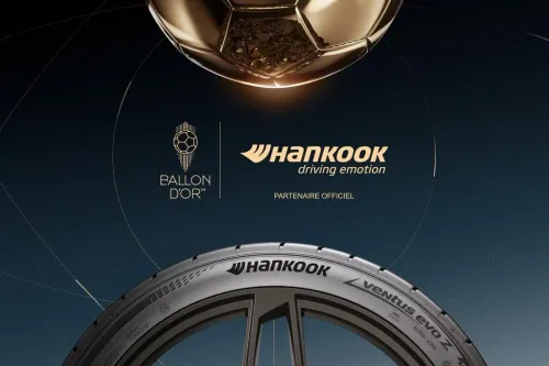 Hankook renova patrocínio da Ballon d’Or pelo terceiro ano consecutivo