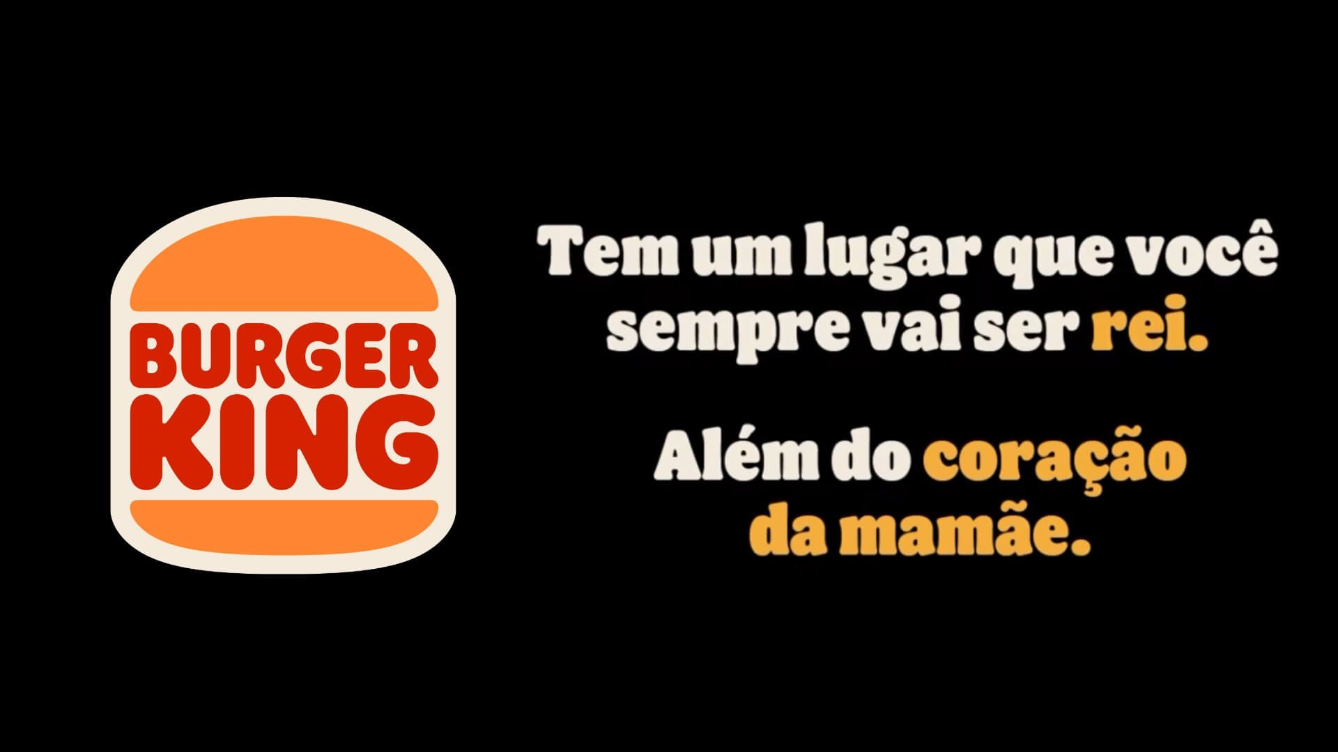 Burger King celebra Dia das Mães com campanha inspirada em “síndrome do príncipe destronado”