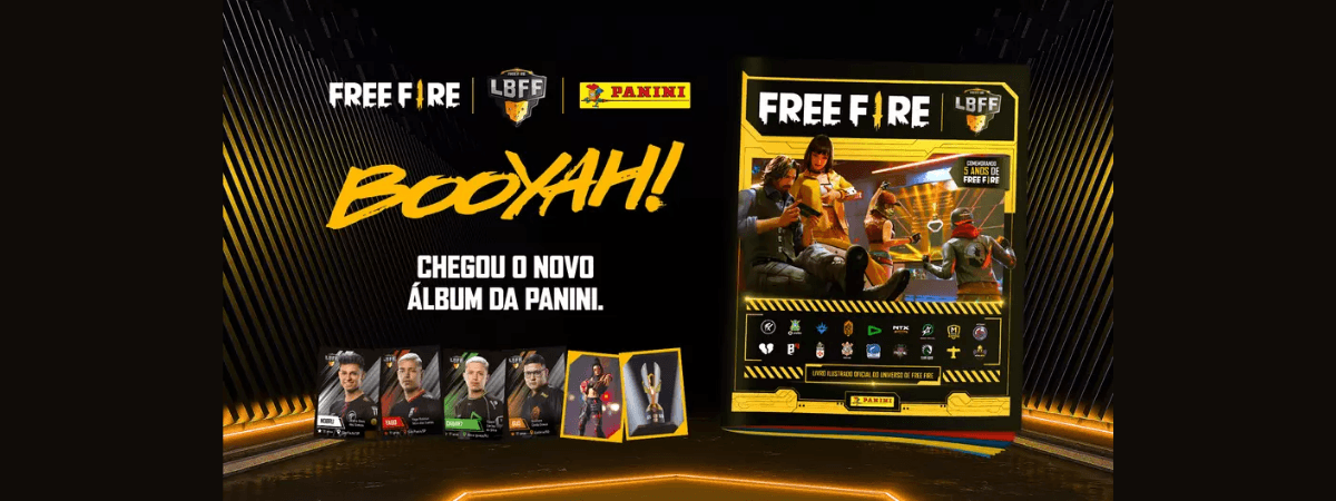 Razer Gold e Panini trazem códigos de Free Fire em pacote de figurinhas