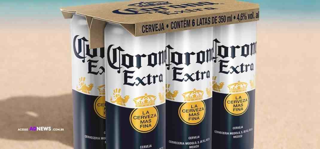 Cerveja Corona lança versão em lata inédita no Brasil com embalagem sustentável