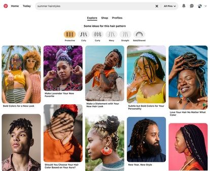 Pinterest busca inclusão de diversos tipos de cabelos com novo recurso
