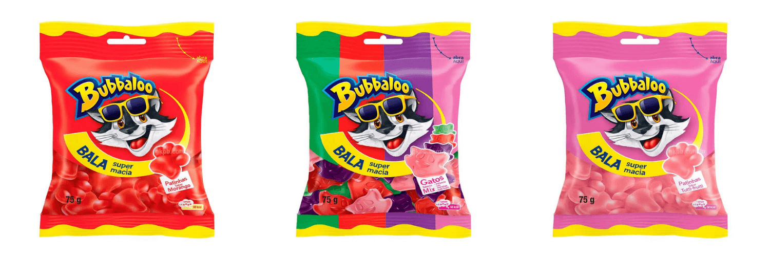 Bubbaloo traz ao mercado novas balas veganas