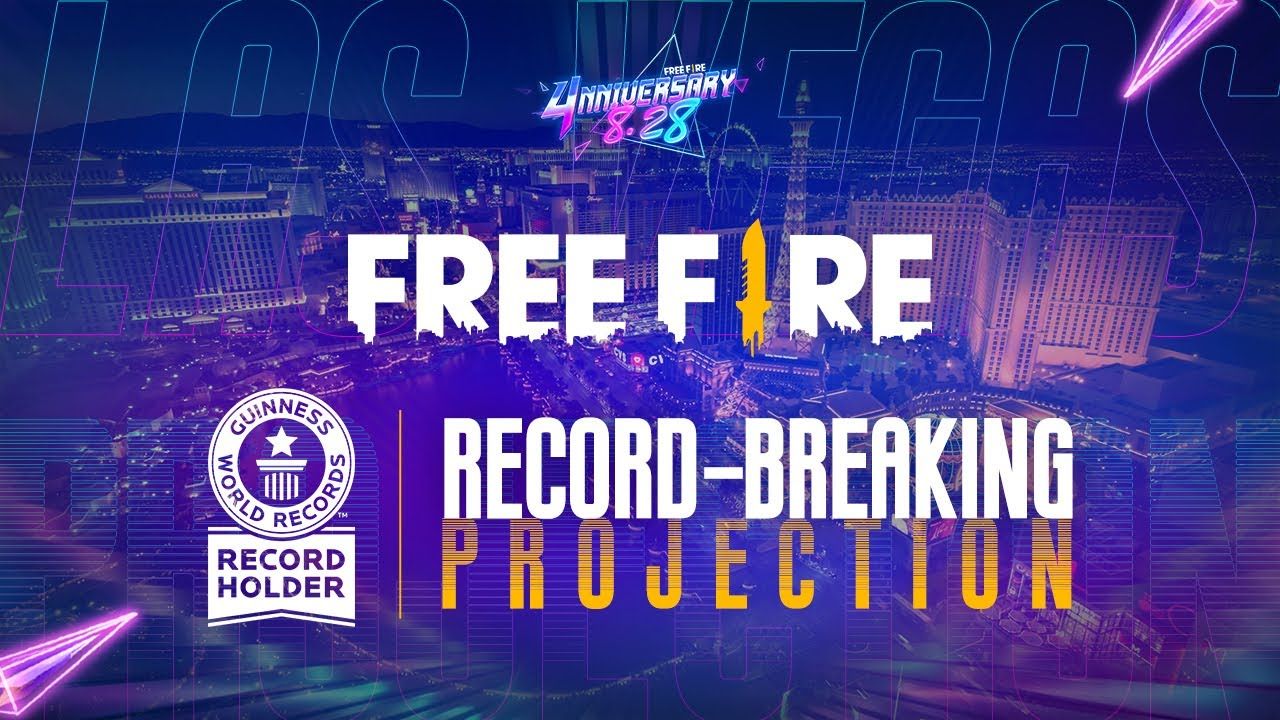 Celebração de aniversário do Free Fire entra para o Guinness