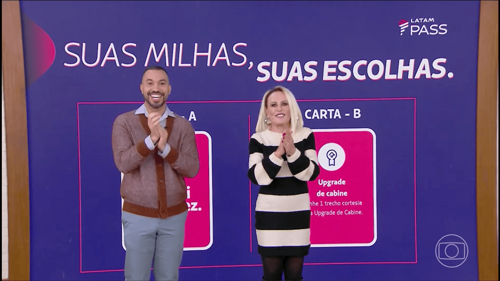 Gil e Ana Maria apresentam novo LATAM Pass no ‘Mais Você’