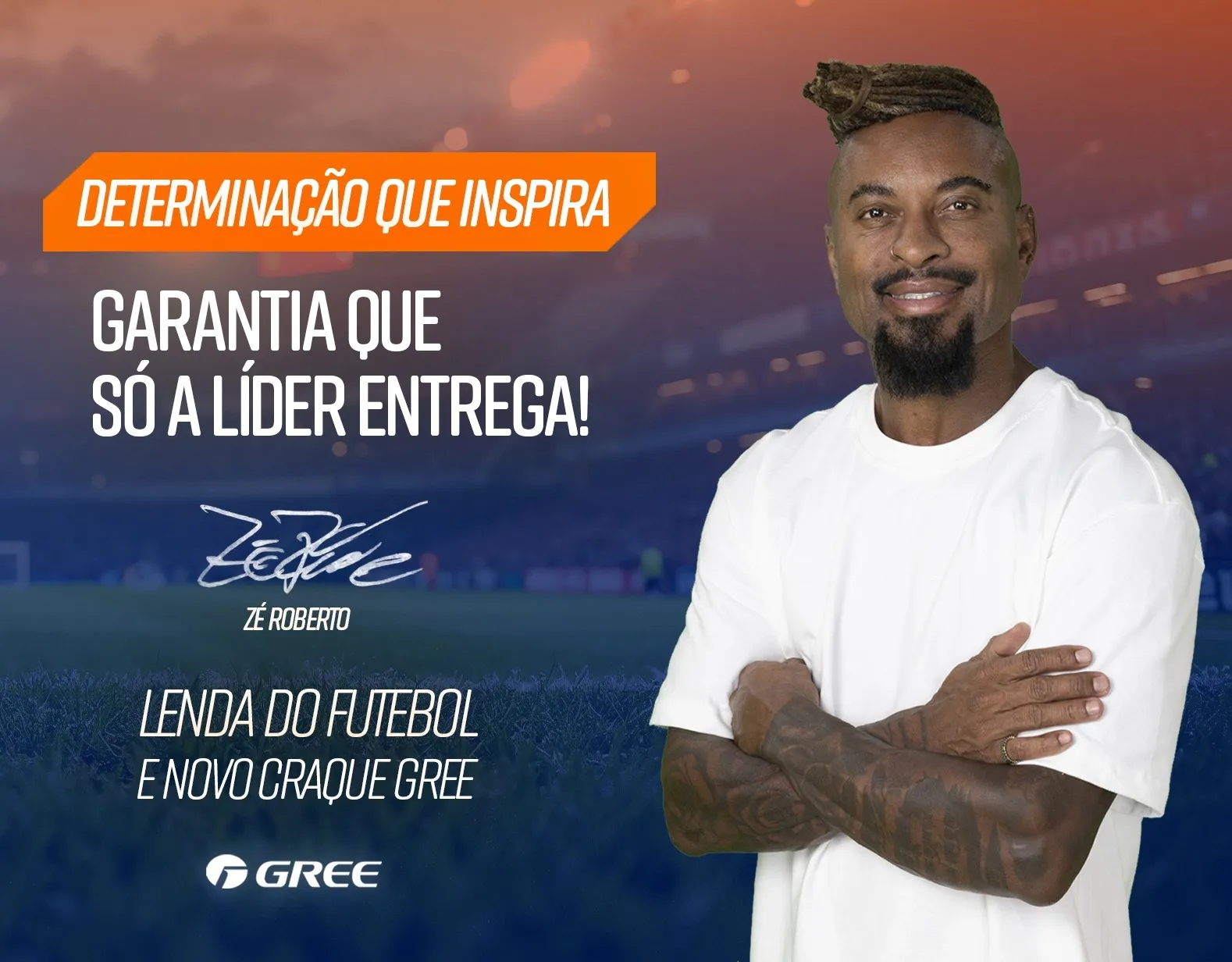Gree anuncia Zé Roberto como embaixador para reforçar pilar de alta performance no Brasil