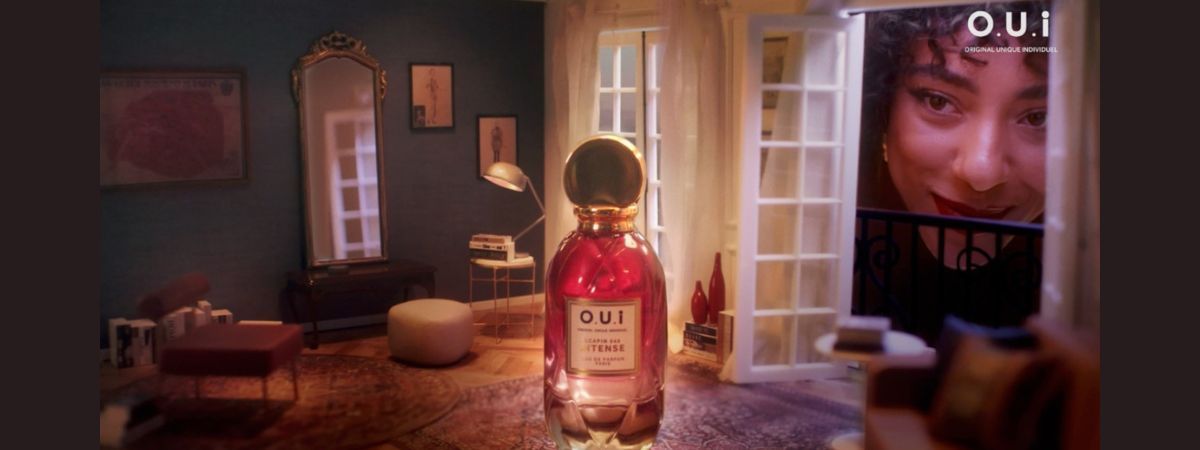 Yara Charry estrela nova campanha de O.U.i Paris para lançar a fragrância Scapin 245 Intense