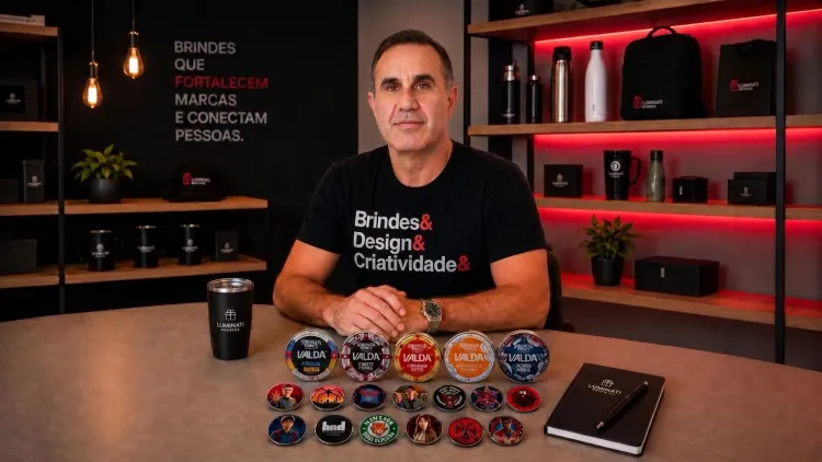 Valda apresentou o token colecionável de Stranger Things, produzido pela Luminati Brindes