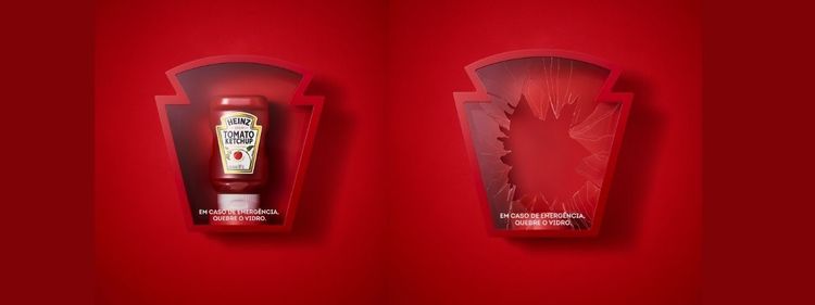 Heinz brinca com “Ketchup de emergência” em pizzarias