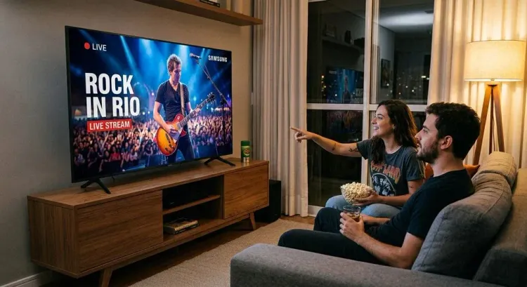 Festivais de música impulsionam audiência na TV conectada, aponta Samsung Ads