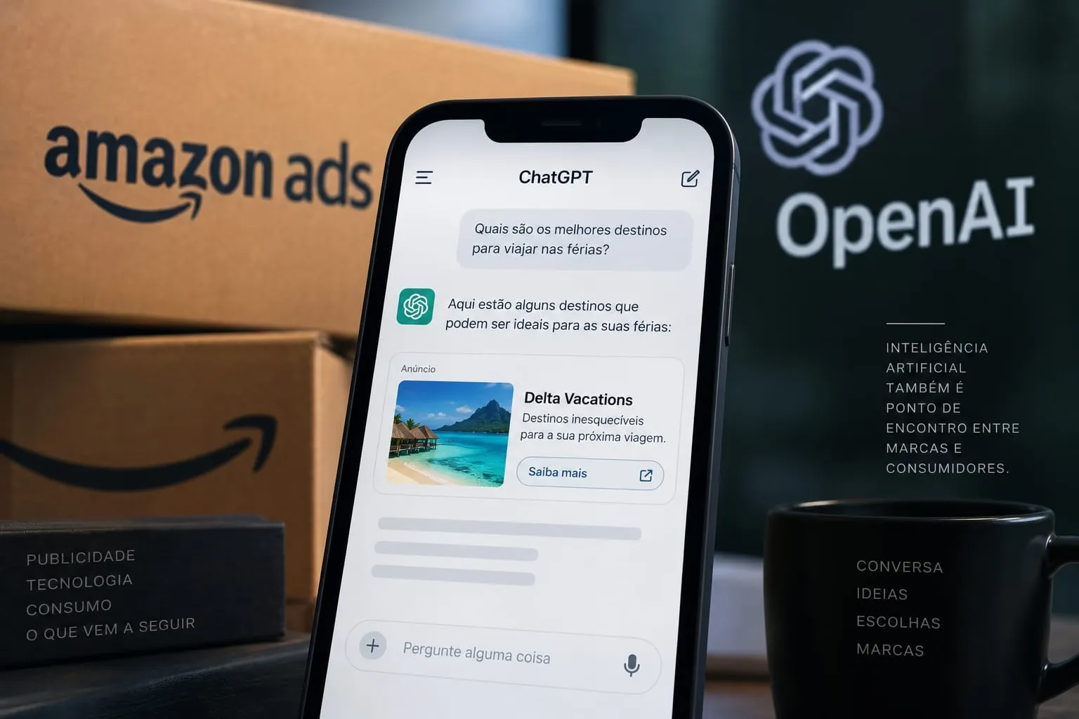 Amazon e OpenAI fecham parceria para levar anúncios da Amazon DSP ao ChatGPT nos EUA