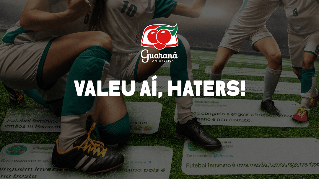 Guaraná Antarctica vai transformar tuítes machistas em grama de futebol