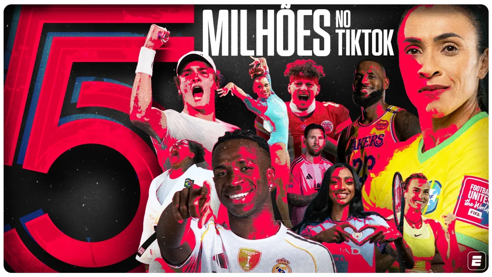 ESPN Brasil atinge 5 milhões de seguidores no TikTok