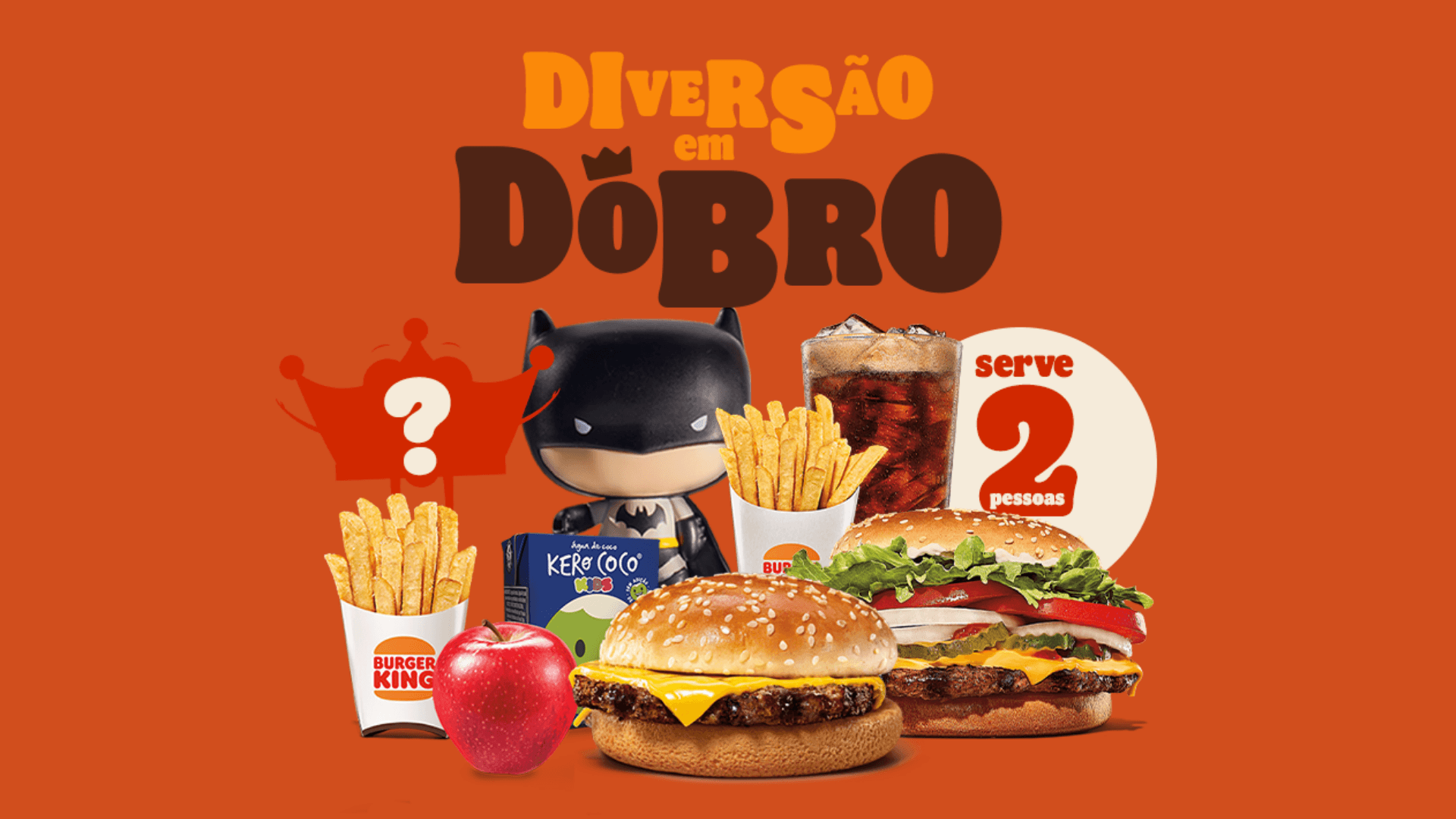BK dá brindes em dobro e traz combos especiais na semana das crianças