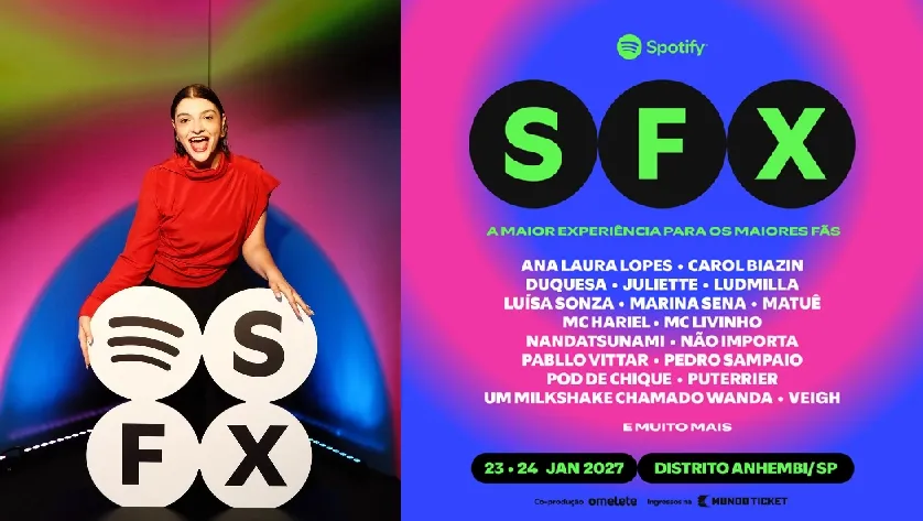 Spotify escolhe Brasil para estreia global do SFX, experiência dedicada à cultura dos superfãs