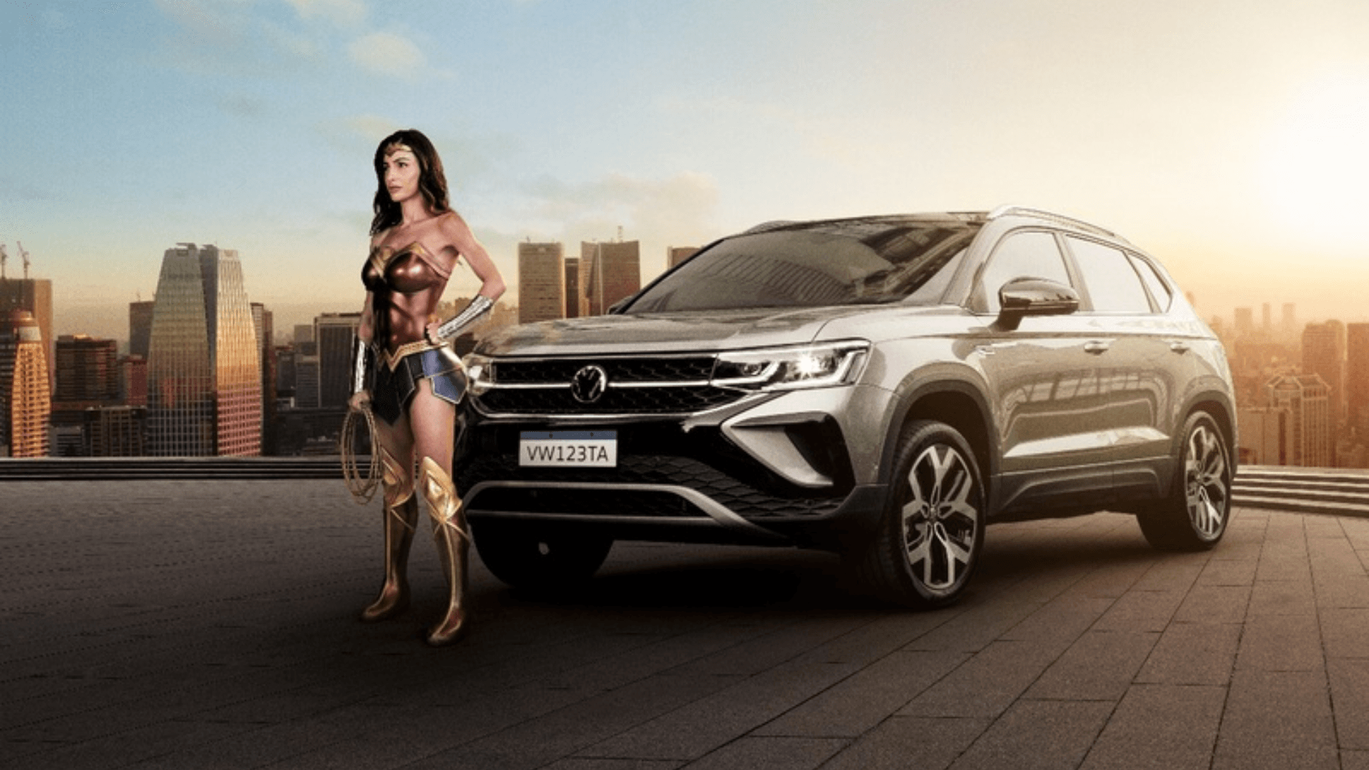 Volkswagen e Warner destacam superpoderes do Taos com Mulher Maravilha na direção