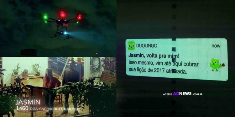 Duolingo criou a maior notificação push do mundo com drone