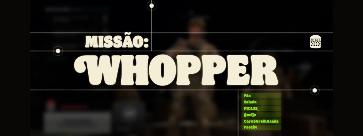 Burger King desafia gamers a montarem hambúrguer dentro de game Call of Duty