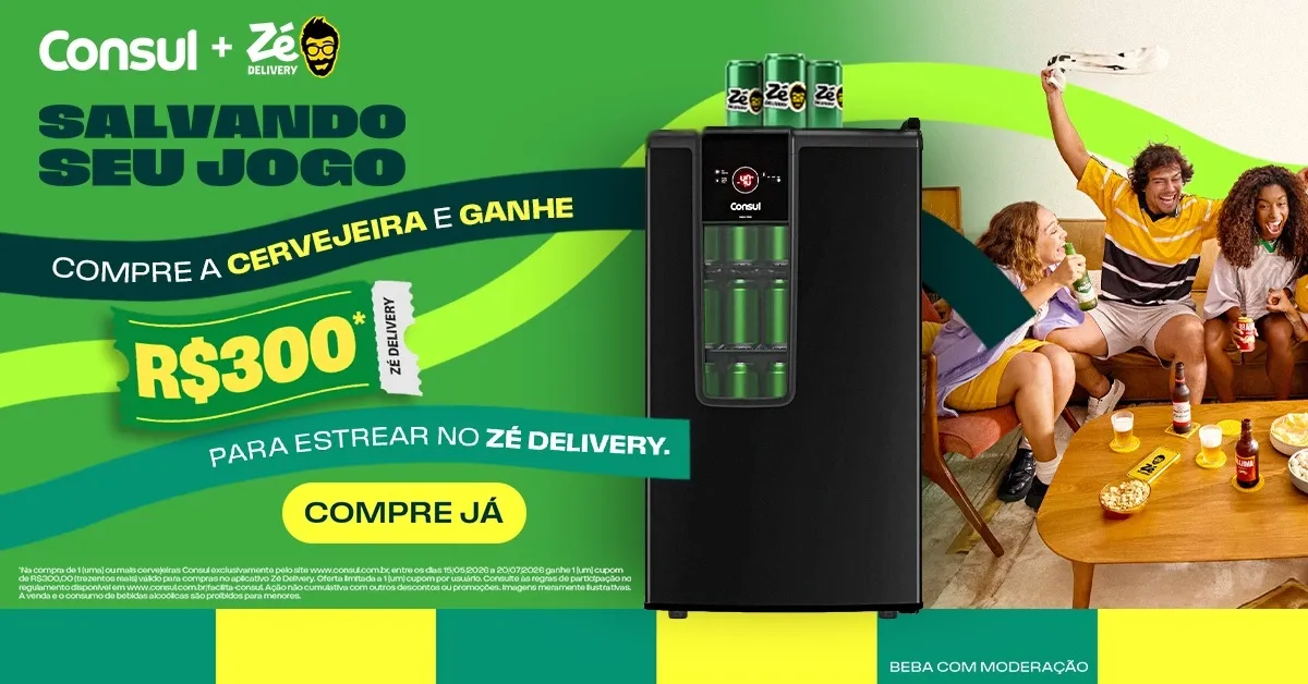 Consul e Zé Delivery anunciam parceria com cupons de R$ 300 e ações no Zé Compensa