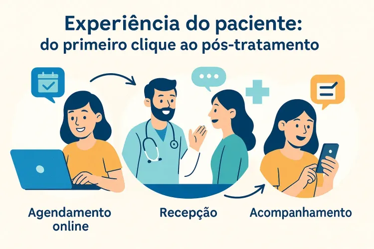 Experiência do paciente: do primeiro clique ao pós-tratamento