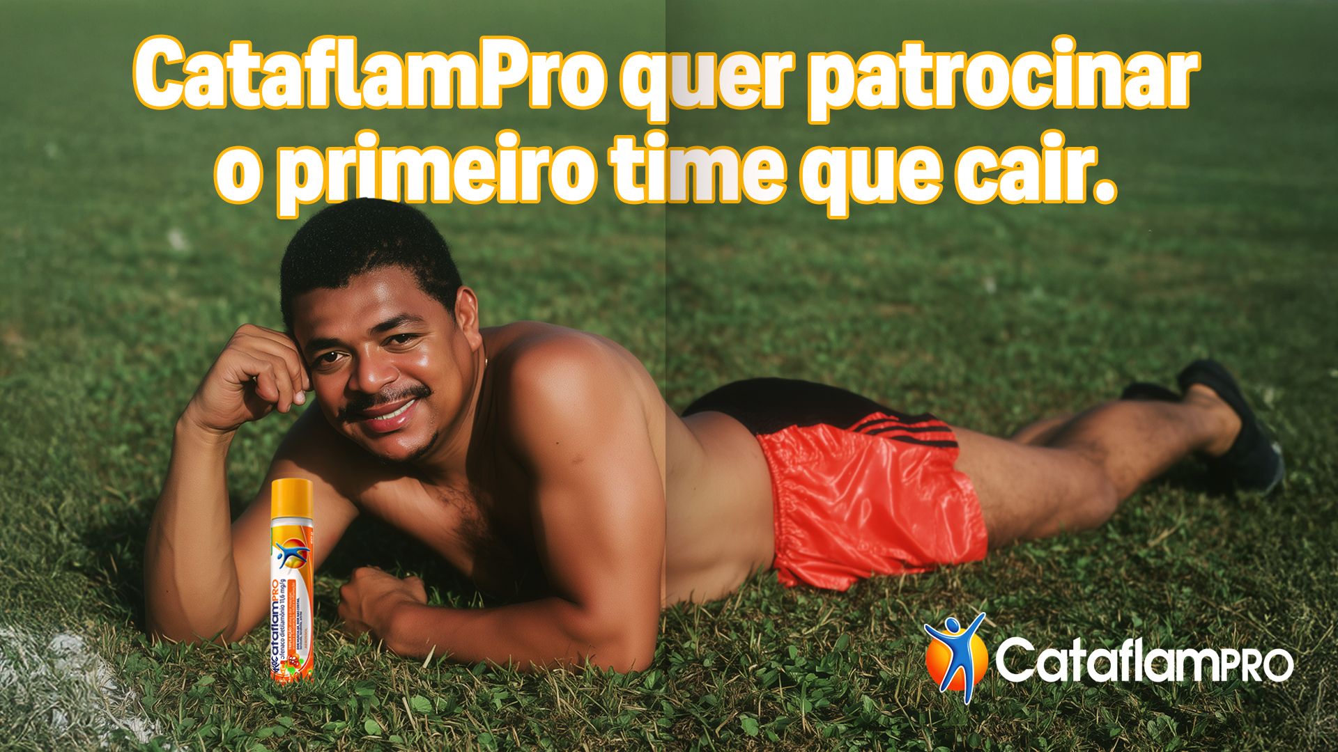 Com Vampeta, Cataflam patrocinará primeiro time rebaixado no Brasileirão