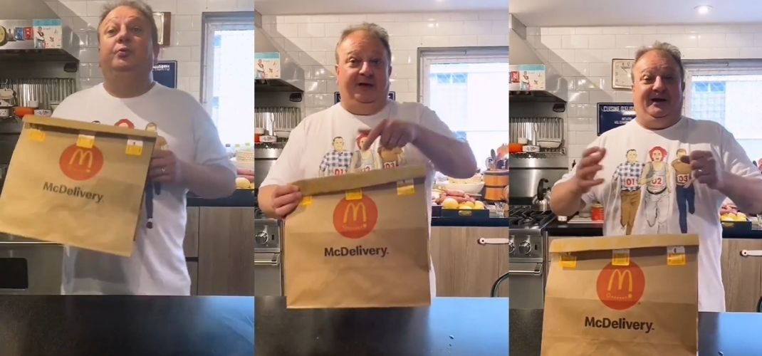 Após polêmica, Erick Jacquin desculpa o McDonald’s em ação