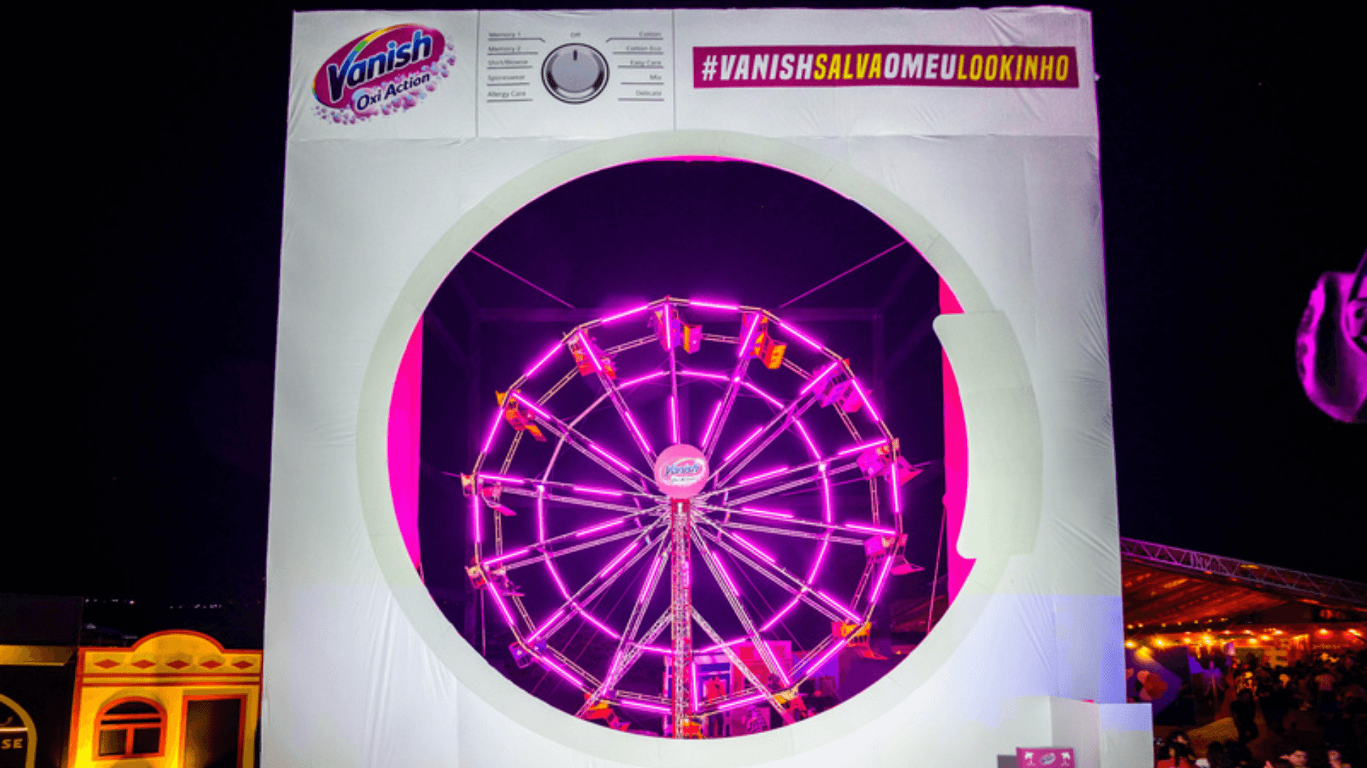 Vanish leva roda-gigante em forma de máquina de lavar ao São João de Pernambuco