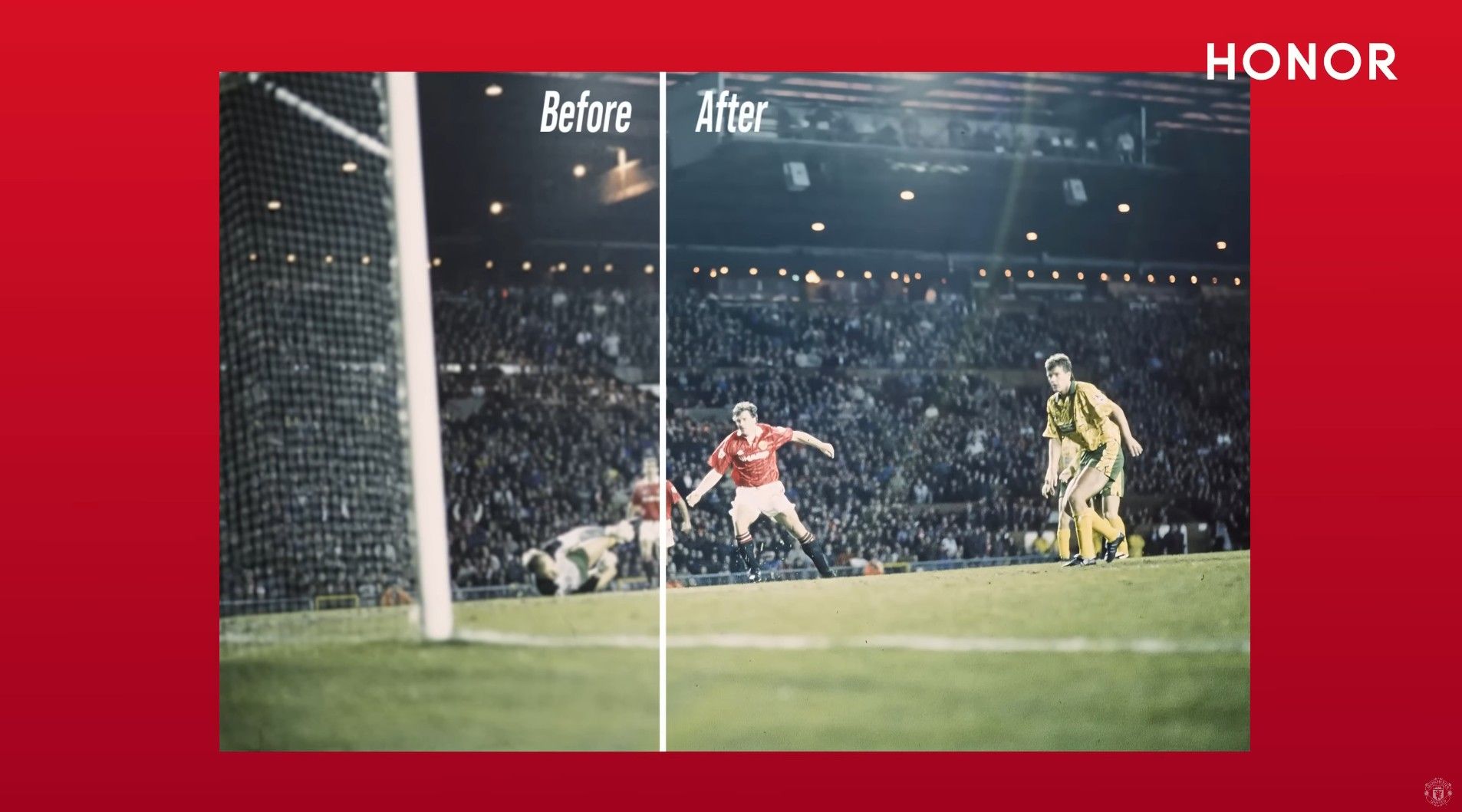 HONOR utiliza IA para restaurar fotos históricas do Manchester United