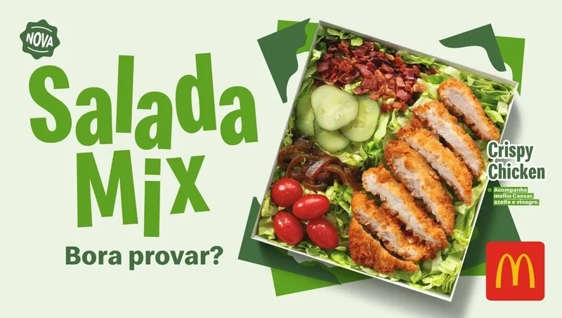 McDonald’s lança nova Salada Mix com foco em frescor e conveniência