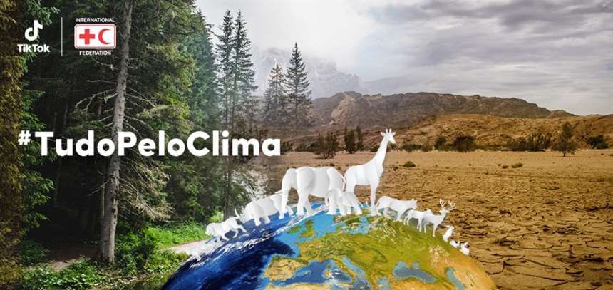 TikTok e Cruz Vermelha fazem parceria para inspirar ações contra as alterações climáticas