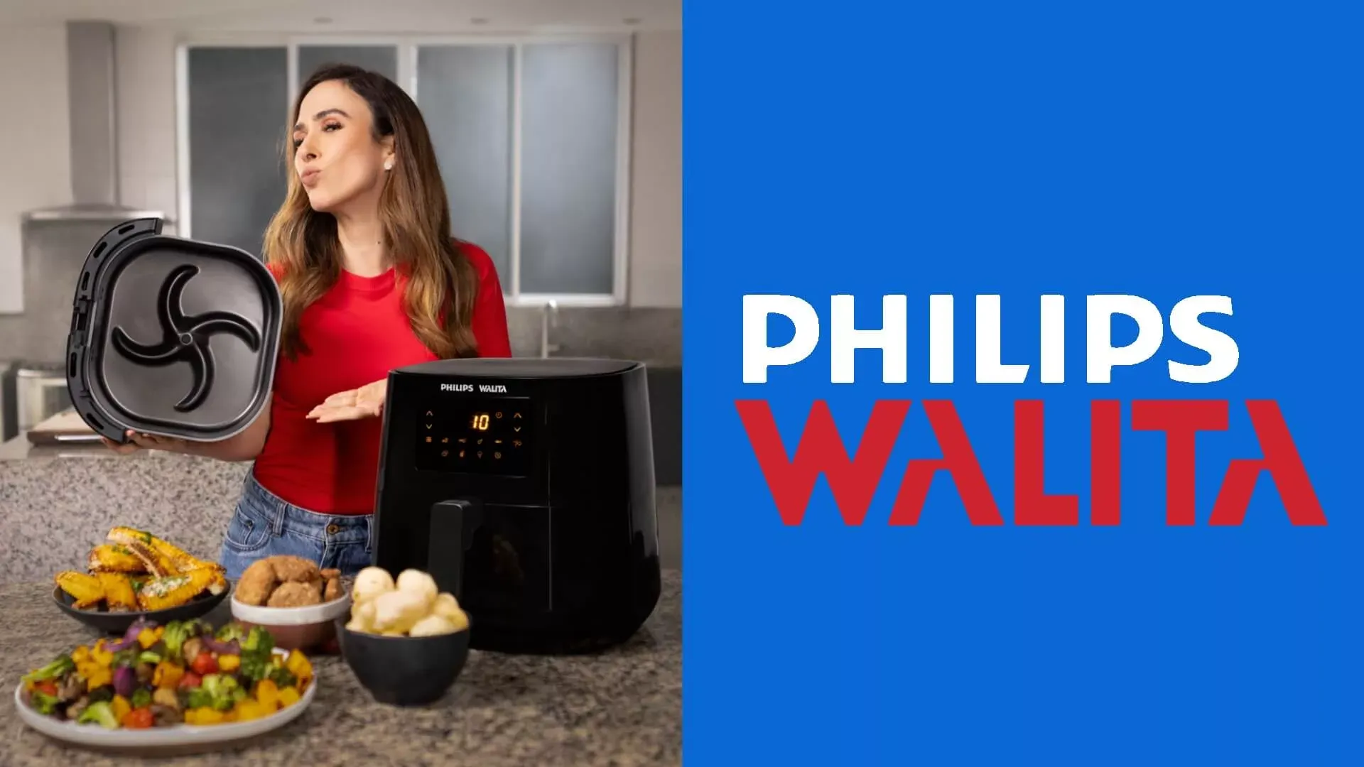 Tatá Werneck estrela nova campanha de Airfryers Philips Walita