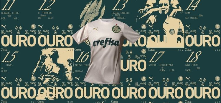 Palmeiras e PUMA celebram Tríplice Coroa em novo uniforme