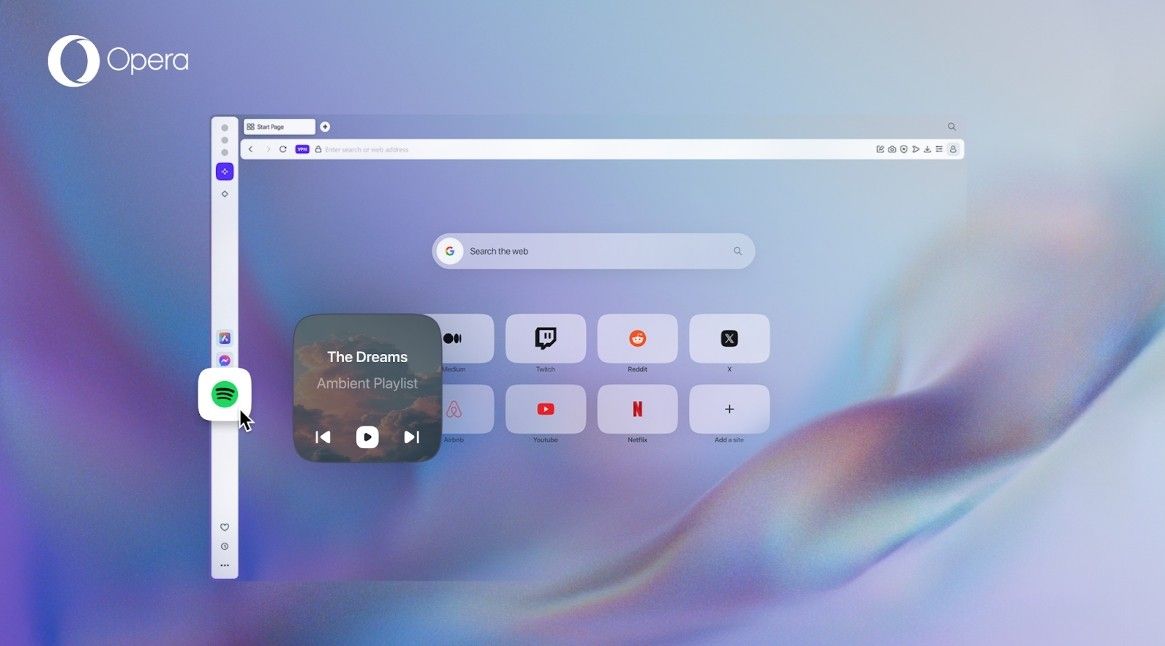 Opera anuncia integração com o Spotify