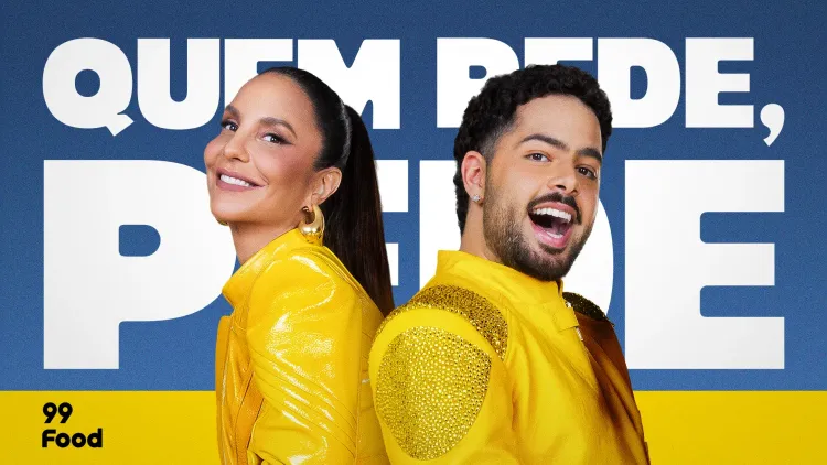 99Food expande operação e lança campanha nacional com Ivete Sangalo e Pedro Sampaio