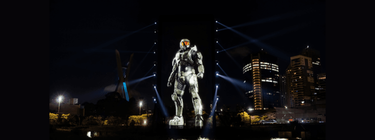 Halo conta com holograma mais alto do mundo em divulgação